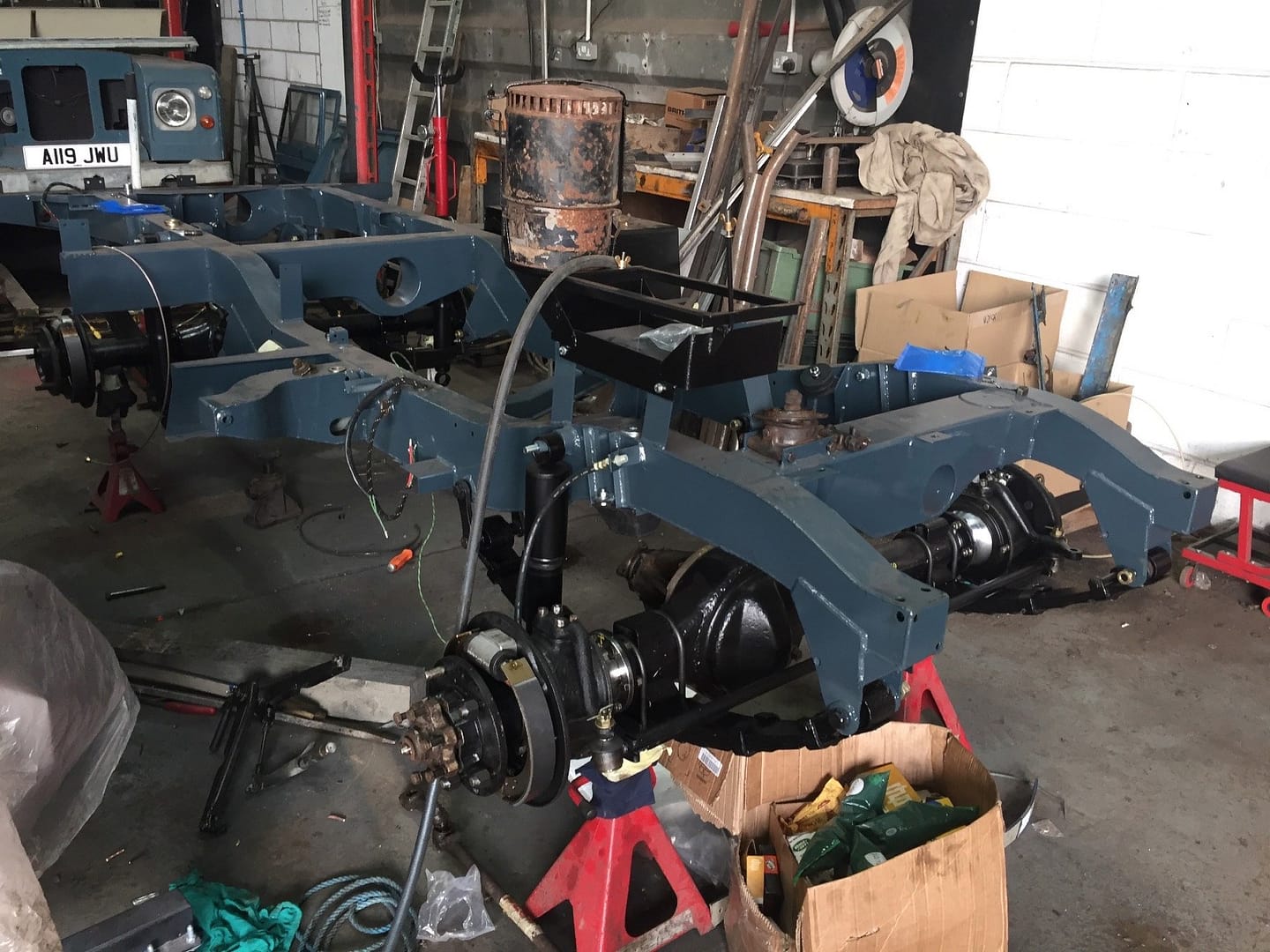 A galvanised chassis is a solid foundation for your Landrover